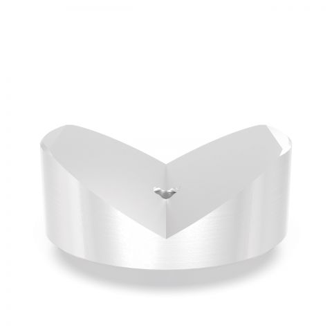 Prizma Ø 80 120° z uvitim čepom ‐ Aluminij