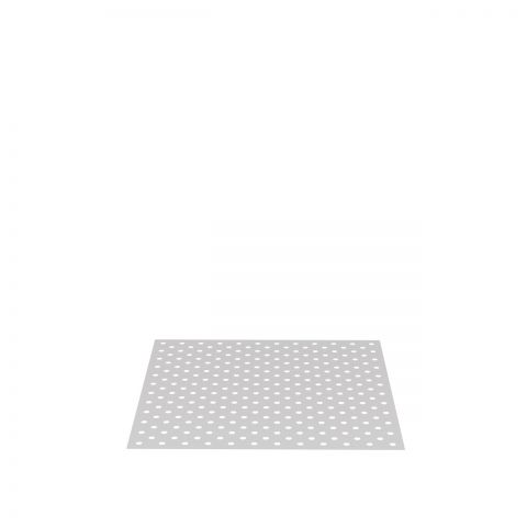 Aluminijasta plošča z izvrtinami v diagonalnem rasterju za mizo 280015