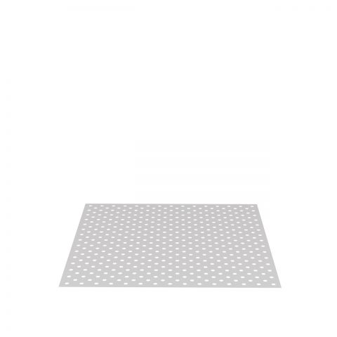 Aluminijasta plošča z izvrtinami v diagonalnem rasterju za mizo 280050