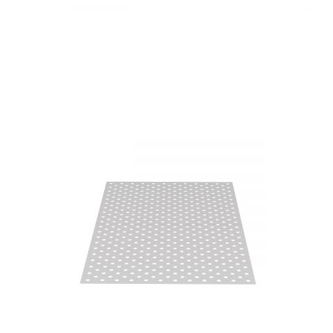 Aluminijasta plošča z izvrtinami v diagonalnem rasterju za mizo 280060 (2x 280208.D)