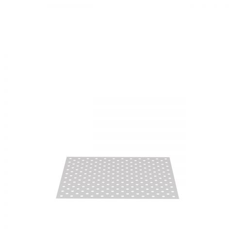 Aluminijasta plošča z izvrtinami v diagonalnem rasterju za mizo 280060