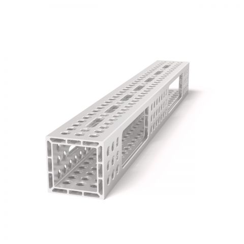 Alu profil U-oblika 800x100x100 z vzdolžnim utorom