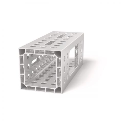 Alu profil U-oblika 500x200x200 z vzdolžnim utorom