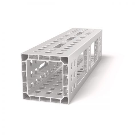 Alu profil U-oblika 800x200x200 z vzdolžnim utorom