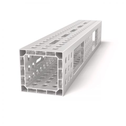 Alu profil U-oblika 1200x200x200 z vzdolžnim utorom