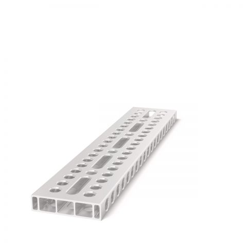 Alu profil naslon 500x100x24 z vzdolžnim utorom
