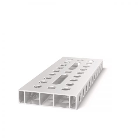 Alu profil naslon 500x200x50 z vzdolžnim utorom