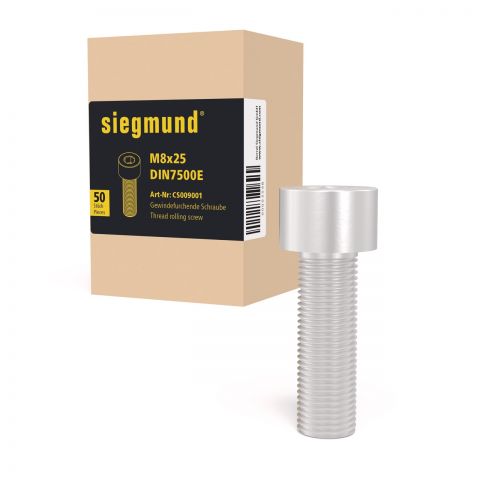 Set Navojno vodilni vijaki M8x25 v paketu 50 kosov