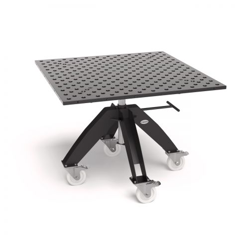 Višinsko nastavljiva obračalna miza Mobilno vklj. Basic zgornji del mize Orodno jeklo X8.7 1200x1200x25