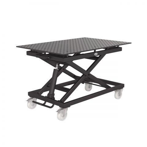 Mobilna dvižna miza 500 kg vklj. izvrtinska plošča 1200x800x12