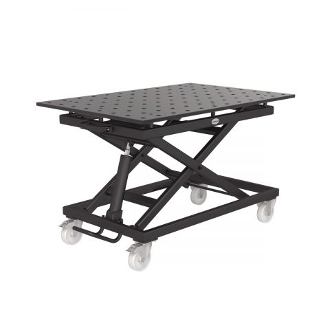 Mobilna dvižna miza 500 kg vklj. izvrtinska plošča 1200x800x18